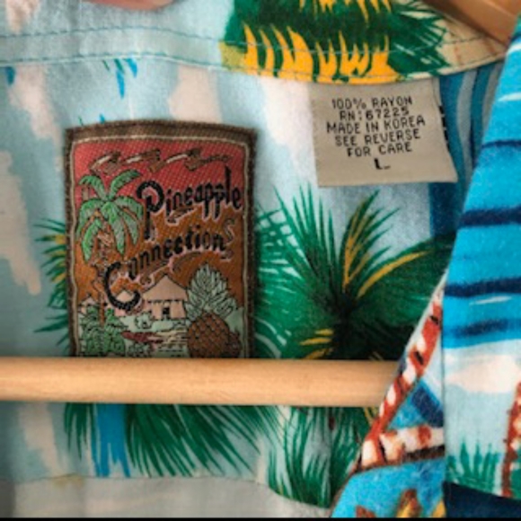 Vintage 90's Pineapple Connection Hawaiian Shirt - Picture 4 of 9
